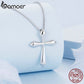 Colar com Pingente de Cruz Bamoer