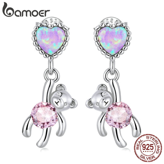 Brincos Urso do Amor Bamoer