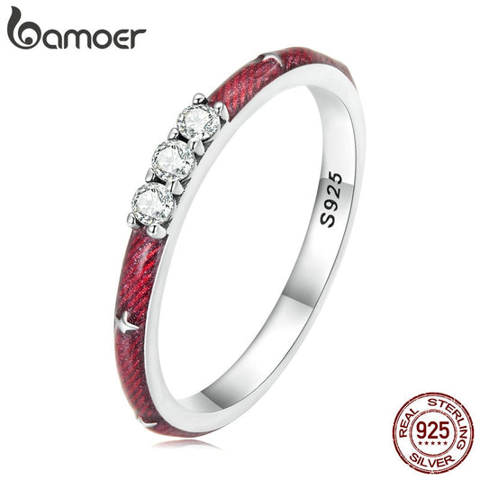 Anel Colorido Combinável Bamoer