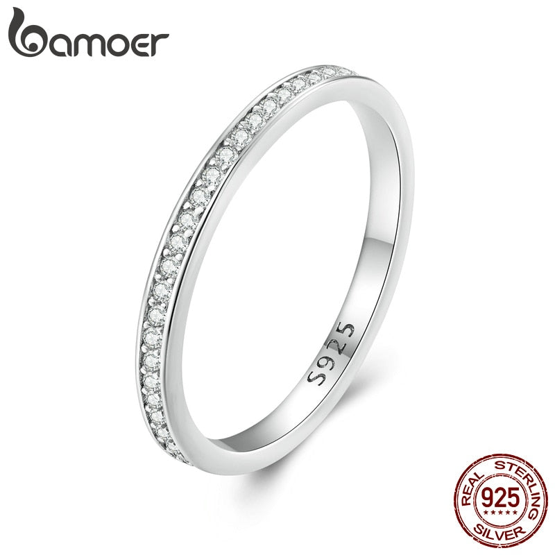 Anel Moissanite Luxo Bamoer