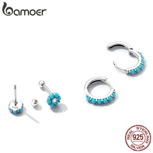 Brincos Turquesa Bamoer