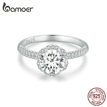 Anel Redondo Moissanite 1 Quilate Bamoer