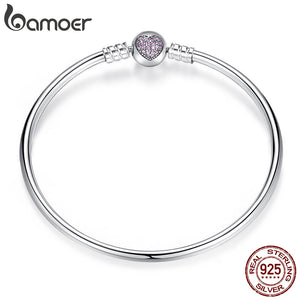 Bracelete Charme Prata 925 Bamoer