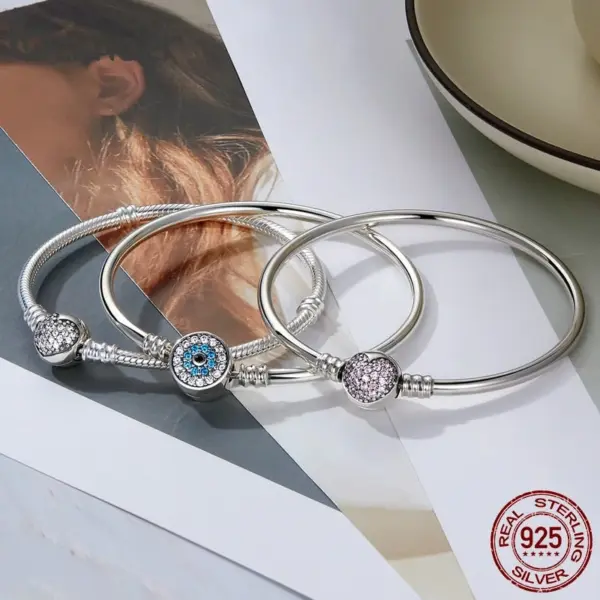 0b9c3331dbef267b5420838b Bracelete Charme Prata 925