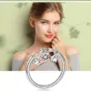 1263880e26e6a43273ae76cd Anel Feminino Com 3 Pingentes de Estrelas