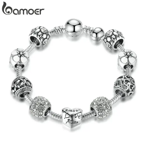 12ee5d8f3564e7e2a95a3680 Bracelete com Berloques Banhado a Prata 925