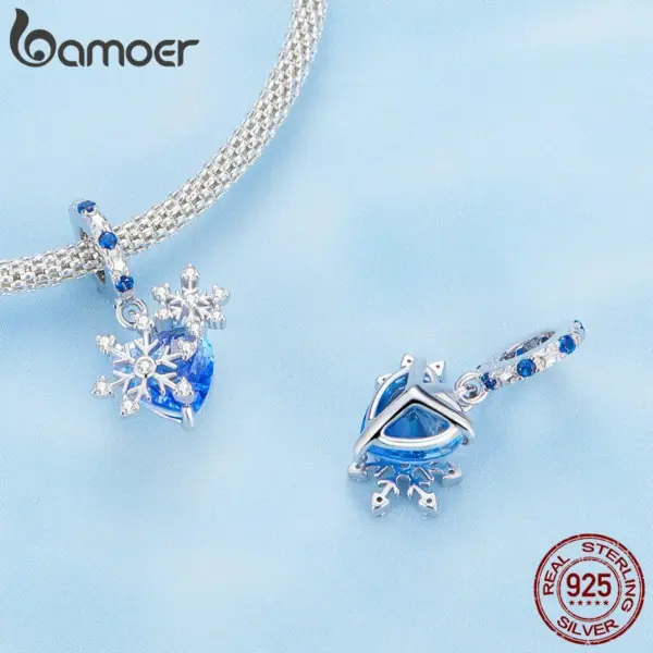 Berloque com Argola Floco de Neve
