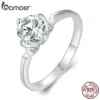 156355dfa5b10048490d7fb8 Anel de Casamento Moissanite Brilhante