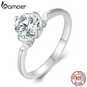 Anel de Casamento Moissanite Brilhante