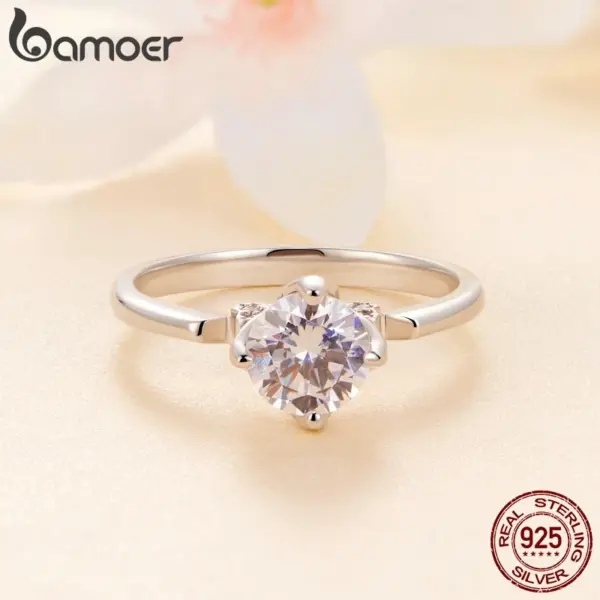 1796b74c9d5441d868f141e0 Anel de Casamento Moissanite Brilhante