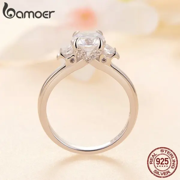 Anel Requintado Moissanite Feminino