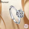 Anel Ajustável Moissanite 1 Quilate