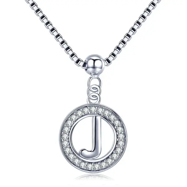 Colar com Pingente Alfabeto