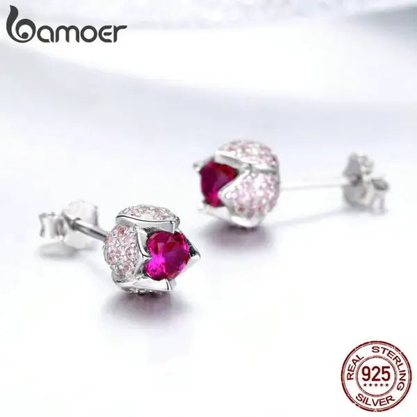 3876bdba4a2c018b0776612a Brincos Tulipa Vermelha