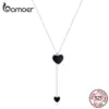 495220f514c3f6121be2a779 Colar com pingente Coração Negro