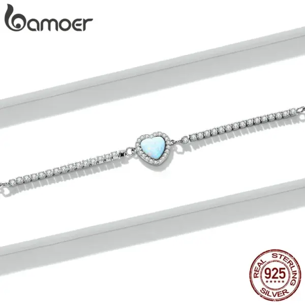 4bef24f9c041f7c4849f9478 Pulseira Coração de Opala