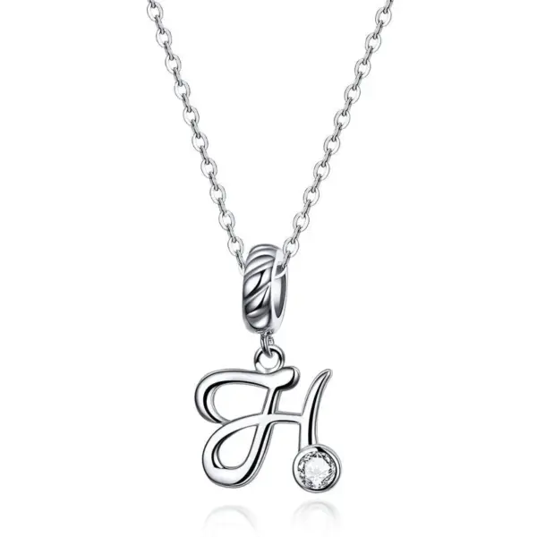 5f427f2ff72f5d241faf7670 Colar com Pingente Letra do Alfabeto