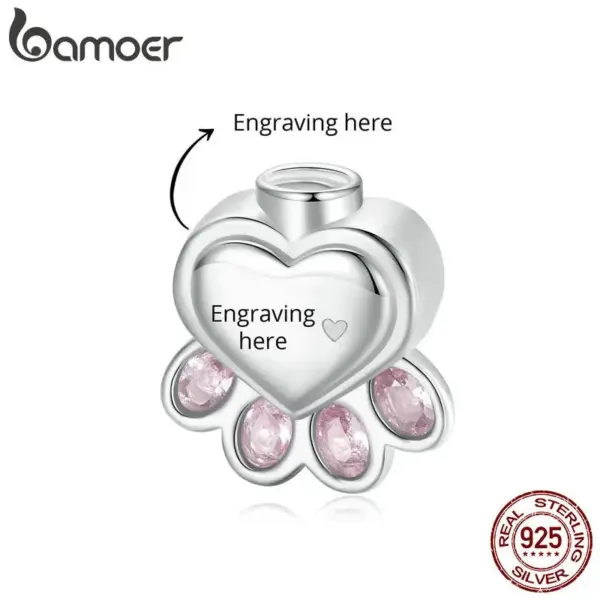 Berloque Amor Eterno Pet – Memorial com Cinzas e Nome Personalizado