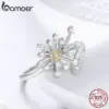 Anel Ajustável Flor Dente-de-Leão