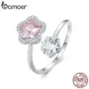 66b45f2fa2087e0226998751 Anel Ajustável Flor Rosa