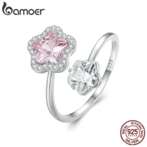 66b45f2fa2087e0226998751 Anel Ajustável Flor Rosa