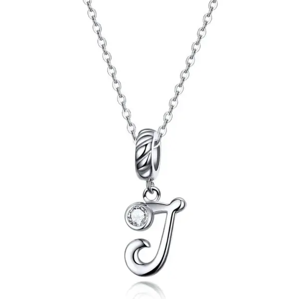 672873eb10a92a55e2e16675 Colar com Pingente Letra do Alfabeto