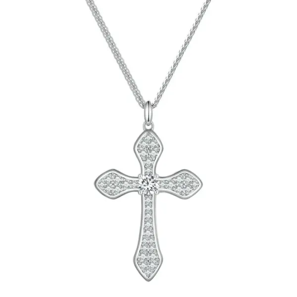 6ca8378f29942abbfd86e008 Colar com Pingente Cruz de Zirconita