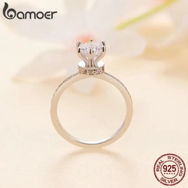 Anel Casamento Moissanite Brilhante