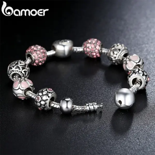 71cfdbcbbf2a86a0af1aa680 Bracelete com Berloques Banhado a Prata 925