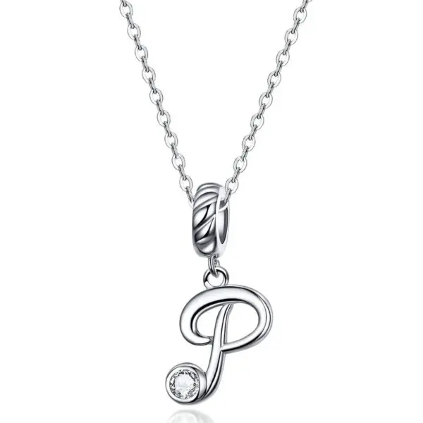 721552c8bb3d329bc466676d Colar com Pingente Letra do Alfabeto