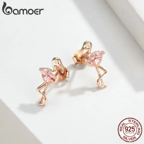 Brincos Flamingos