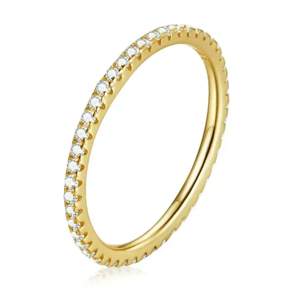8754946a13e74d355dab4d4b Anel Feminino Pedras de Zirconita