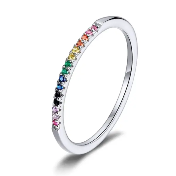 87e0d360ce0a2f4fb56a0997 Anel Feminino Pedras de Zirconita