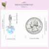 8f0b42c31776a11888a76e3f Berloque com Argola Coração de Vidro