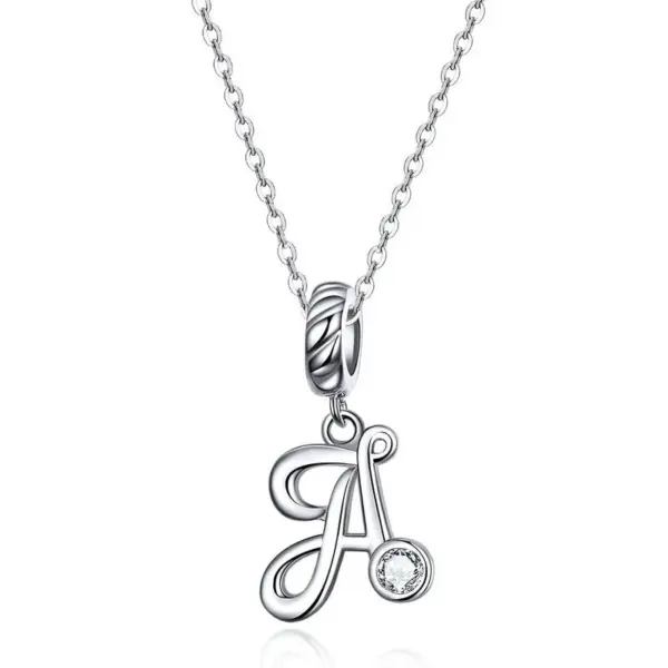 90c3693618da9dcf98a76891 Colar com Pingente Letra do Alfabeto