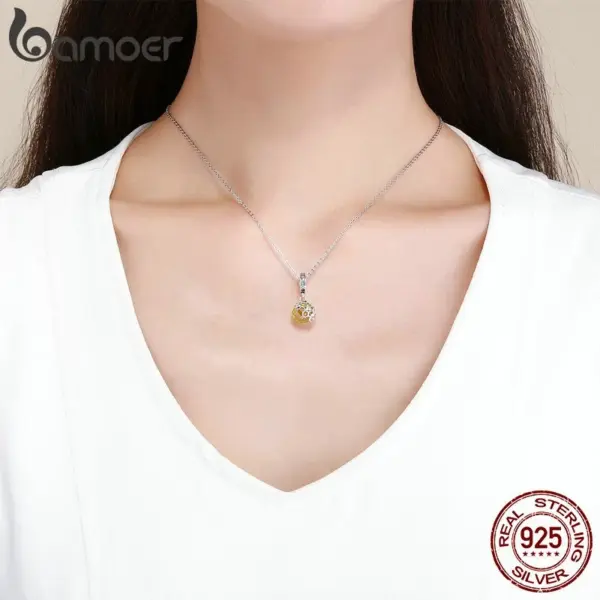 Berloque com Argola Favo de Mel