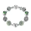 940910106e03a5d8cc2fcf07 Bracelete com Berloques Banhado a Prata 925