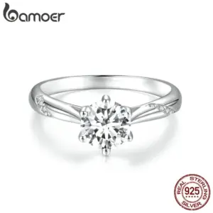 Anel Esmeralda Floral Moissanite