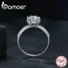 Anel Redondo Moissanite 1 Quilate