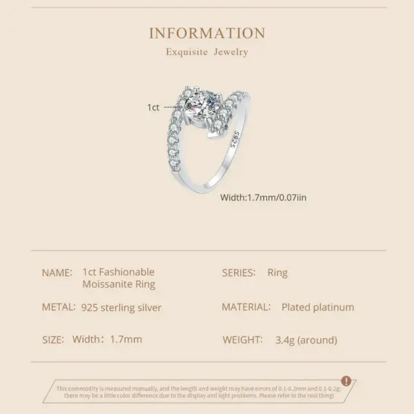 aabed4ffa0bbfe2ce743a27f Anel Brilhante de Moissanite 1 Quilate