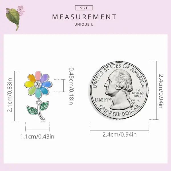 b033f962a4a9957c393d55e3 Berloque Flor Colorida