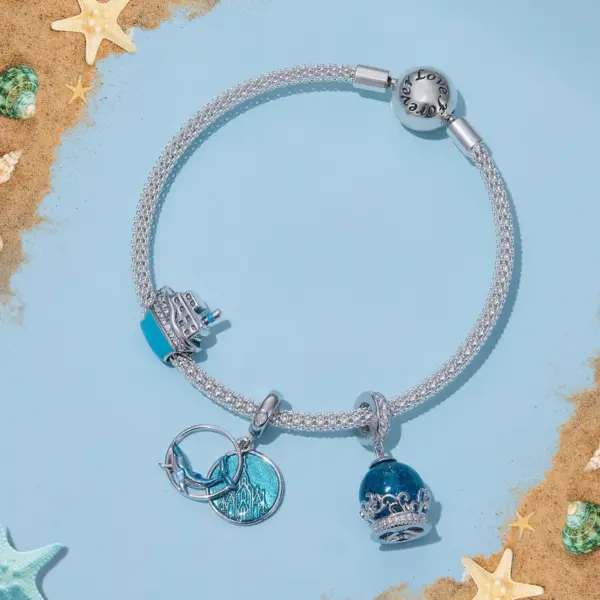 Bracelete com Berloques Encantos do Mar