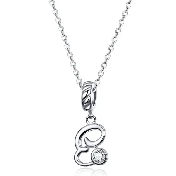 b3ce90393c2363a6eebde913 Colar com Pingente Letra do Alfabeto