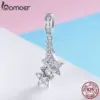 Berloque com Argola Estrelas Brilhantes