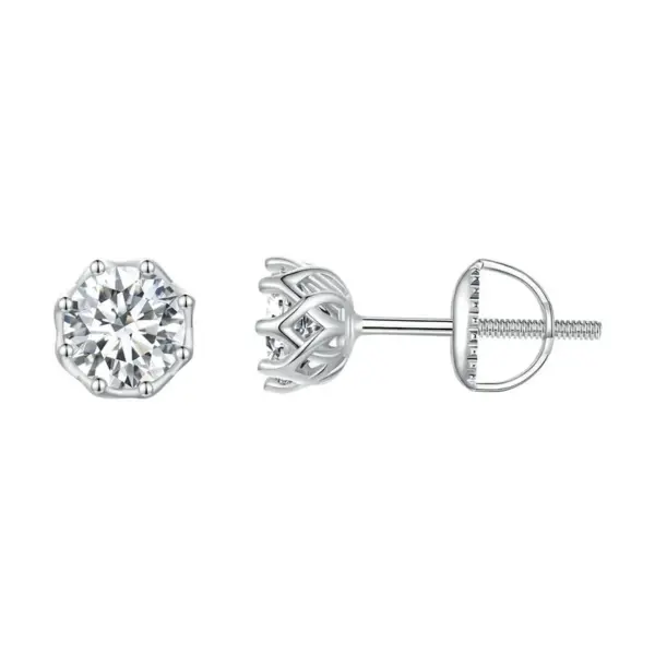 Brincos Moissanite 1 Quilate