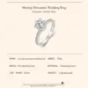 Anel Casamento Moissanite Brilhante