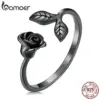 Anel Ajustável Rosa Negra