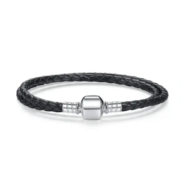 b888510f4a9c8b0735b1cedc Pulseira de Couro Trançado