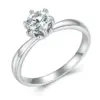 Anel de Prata com Pedra de Moissanite
