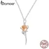 cc536a43d9f414e6b83074d5 Colar com Pingente Rosa Graciosa